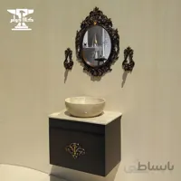ست روشویی کلاسیک | عرض ۶۰ و با صفحه‌ی سنگ طبیعی