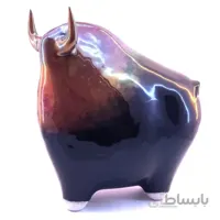 مجسمه سرامیکی گاو مدل پادره