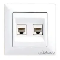 پریز شبکه دو سوکت VISAGE-CAT6