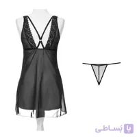لباس خواب حریر هارنس دار سیسنت 5044