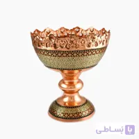 آجیل خوری مس و خاتم 16 سانت