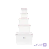 ظرف نگهدارنده تاپکو مدل سیب مجموعه ۵ عددی کد ۴۲۲