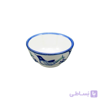 کاسه ترشی خوری خوری ریزه چینی میبدمروارید نقش مرغی
