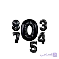 بادکنک فویلی اعداد مشکی مدل STFN113