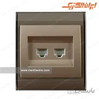 پریز شبکه کامپیوتر قهوه ای بژ