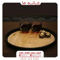سینی گرد چوبی رایکا مدل ضد آب