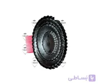 قشو فلزی بیضی تیمار