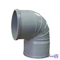 زانو دو سر کوپله ۹۰ درجه pvc آذرلوله