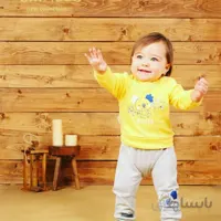 ست بلوز و شلوار نوزادی 3 تا 6 ماه طرح کوالو کد 329