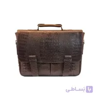 کیف اداری دوقفل کورکو چرم طبیعی کد CC02