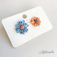 گوشواره بابونه آبی ا Daisy earrings