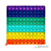 پاپ ایت مربع رنگین کمانی سایز بزرگ