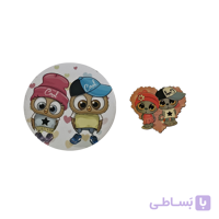 ست پیکسل چوبی و فلزی طرح گربه