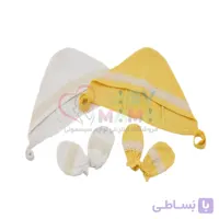 ست دستکش و کلاه ردپا مدل کنفی