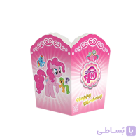 ظرف پاپ کورن تم تولد پونی