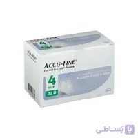 سرسوزن قلم انسولین Accu-Fine با سوزن 4MM ا Accu-Fine insupen 4