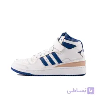 کتانی آدیداس ساقدار سفید رویال – Adidas Forum Mid White Royal