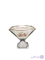 آجیل خوری مدل نیترو طرح رومنس شیری کریستال سازان کد CS1247-1