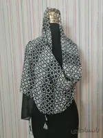 شال تابستانی منگوله دار کد 004