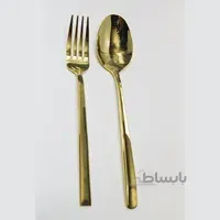 قاشق و چنگال 12 پارچه ام جی اس مدل شیکاگو طلایی