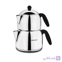 کتری و قوری کرکماز مدل اوربیت مکسی Orbit Maxi A038 ا KORKMAZ Orbit Maxi A 038 Teapot Set