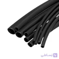 روکش وارنیش حرارتی مشکی سایز 5mm یک متر