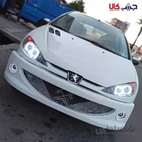 چراغ جلو پژو ۲۰۶ طرح گلس سفید