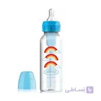 شیشه شیر250میل آبی با سرآبمیوه دکتر براونز