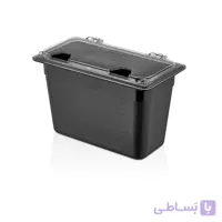 ظرف سس 1/3 عمق 15 مشکی درب دار