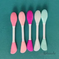قلم براش ماسک سیلیکونی دو طرفه پرزدار پینک PINK ا برند :