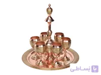 سرویس شربت خوری مس و خاتم