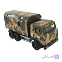 ماشین فلزی کامیون ارتشی (عقبکش موزیکال)