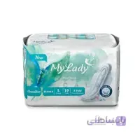 نوار بهداشتی بالدار مای لیدی مدل مکسی فیروزه ای نیمه ضخیم حساس سایز بزرگ کد 293891
