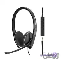 Sennheiser SC 165 USB (508317) - هدست دو طرفه (دو گوشه) برای متخصصان مشاغل | با صدای استریو HD ، میکروفون بدون سر و صدا ، اتصال USB (سیاه)