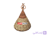 لوستر چوب و حصیر کد 1101764