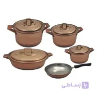 سرویس قابلمه راسته 9 پارچه مسی توت کالا tootkala 1375