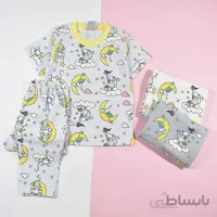 بلوز شلوار راحتی بچه گانه طرح موش کد 2184
