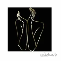 تابلو نقاشی رنگ روغن لاین ارت دختر متفکر