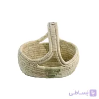 سبد حصیری دسته دار