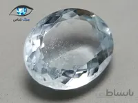 آکوامارین بیضی طبیعی 1.8 قیراط