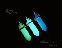 گردنبند شبرنگ سنگ طبیعی مدل بلک لایت +بند رایگان