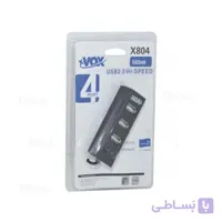 هاب 4 پورت USB2.0 اکس وکس مدل x-804
