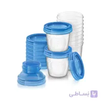 ظرف ذخیره شیر 10 عددی 180 میلی لیتری