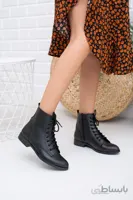 Moda Değirmeni Siyah Cilt Kadın Bot Md1011-116-0001