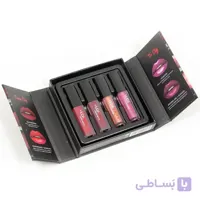 رژ لب مات و شاین هدی بیوتی مدل Matte & Strobe پکیج 4 عددی
