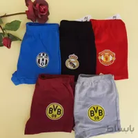 شورت تک پادار کوتاه پسرانه نخی XXL برای سنین 5تا8 ساله طرح دار