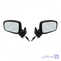 آینه بغل مشکی پشت طرح استیل نیسان