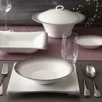 سرویس چینی زرین 6 نفره غذاخوری کایزر (30 پارچه) ا Zarin Iran Vinci-Elise Kaiser 30 Pieces Porcelain Dinnerware Set