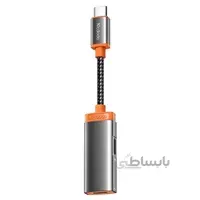 مبدل USB-C به USB-C مک دودو Mcdodo مدل CA-0520 ا MCDODO MDD CA-052 Nylon Braided Type-C + Tpe-C Audio Earphones Adapter Cable