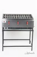 کباب پز استیل حسینی مدل مهیا ا ابعاد : 40 × 80 سانتی متر